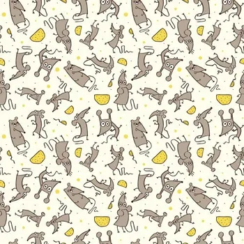 Impregnovaná látka kočárkovina, myšky, látka, metráž