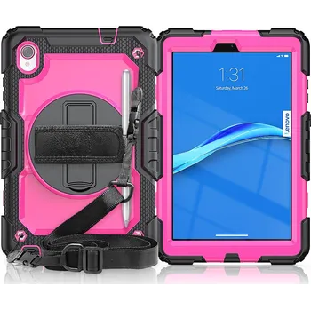 Pouzdro na tablet Outdoorový Kryt Na Lenovo Tab M8 S Krytem Displeje Barva: Nachová