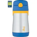 Thermos Foogo kojenecká termoska s brčkem - Modrá