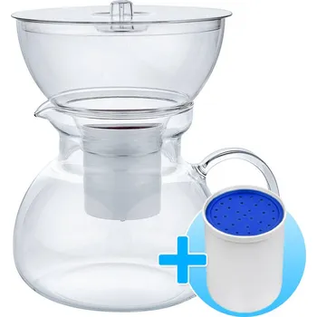 Filtrační konvice Nedform Skleněná filtrační konvice Oasa (čirá) s filtrační vložkou VD3 (změkčovací)