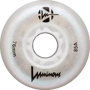 Kolečko k in-line bruslím LUMINOUS Led kolečka 76 mm Barva: bílá perleť svítící kolečka