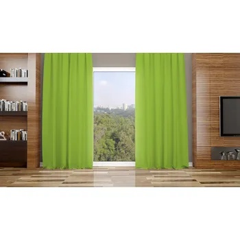 Orbytex Zatemňovací závěs hotový - uni zelený Rozměry: Š/V 145x150 (1ks), Vršek závěsu: KROUŽKY