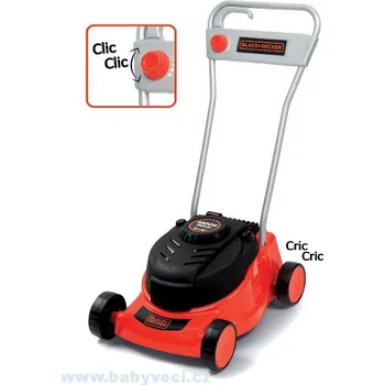 Hračka na písek Dětská sekačka na trávu Black&Decker Smoby s mechanickým zvukem > varianta black decker