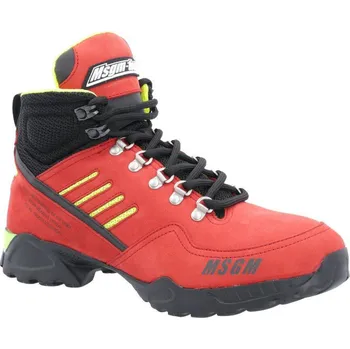 Pánská obuv MSGM Kůžoné trekové boty | Barva:červený | Velikost:40