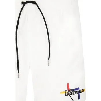 Pánské kraťasy Karl Lagerfeld Šortky | Barva:bílý | Velikost:S