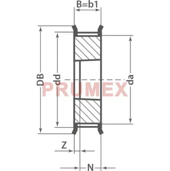 Auto-moto Řemenice TB 25 8MDC 21 optibelt ZRS DC na Taper Lock