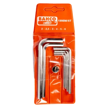 Šroubovák Sada niklovaných imbusů BAHCO 1998M/6T