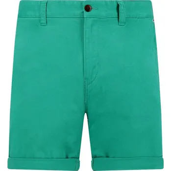 Pánské oblečení Tommy Jeans Šortky TJM ESSENTIAL CHINO | Barva:zelený | Velikost:33