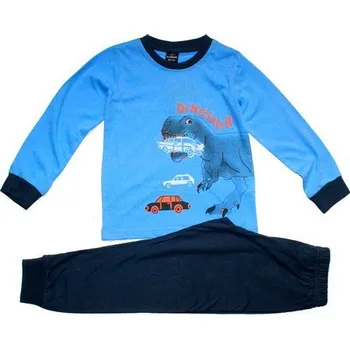 Dětské chlapecké pyžamo s potiskem DINOSAUR 412 modré 921/37 vel. 98