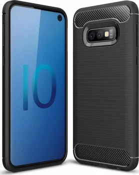 Pouzdro na mobilní telefon Forcell Carbon pro Samsung Galaxy S10e černé