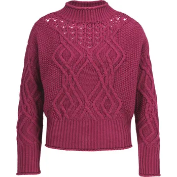 Dámský svetr GUESS JEANS Rolák | Barva:fuchsiový | Velikost:M