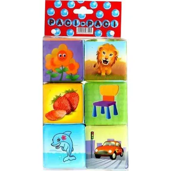 Hračka pro nejmenší Měkké kostky 6ks s obrázky