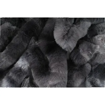 Kožešina, králík de luxe 20mm, šedý melír , látky, metráž