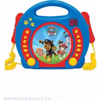 Hračka pro nejmenší Dětský CD přehrávač s mikrofony Paw patrol tlapková patrola > varianta tlapková patrola