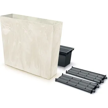 Truhlík PROSPERPLAST Truhlík vysoký URBI CASE BETON EFFECT T pískový 77cm