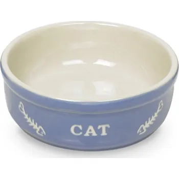 Miska pro psa Nobby Cat keramická miska 13,5 cm modrá 250ml