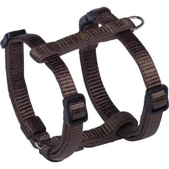 Postroj pro psa Nobby CLASSIC PRENO Mini postroj neoprenový hnědá XXS-S 30-40cm