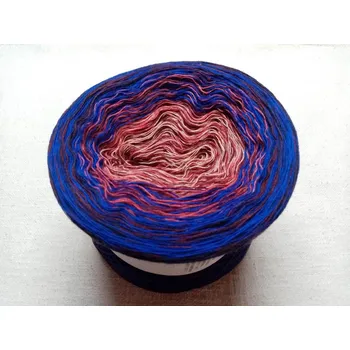 Příze Berta merino 3-nitka 1200m (Duhové klubko Berta merino)