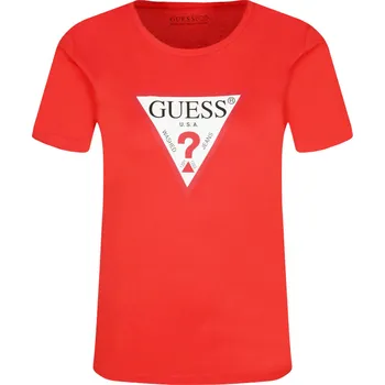 GUESS JEANS Tričko TATIANA | Barva:červený | Velikost:XS