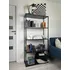 regál Landema LDM330036 5 polic černý