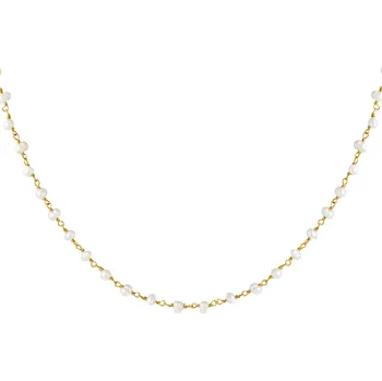 Náhrdelník ORNAMENTI Pozlacený náhrdelník Natural Pearls gold