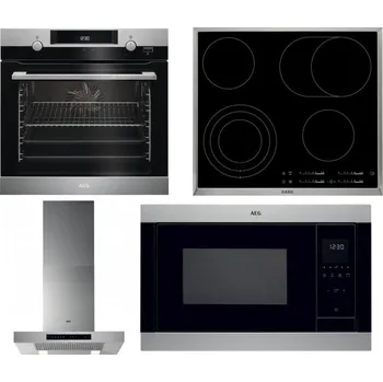 Set domácích spotřebičů AEG Mastery SteamBake BCK455350M + AEG Mastery DirectTouch HK654070XB + AEG Mastery DBB5660HM + AEG Mastery MSB2547D-M