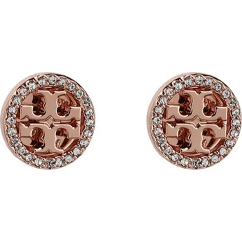 Náušnice TORY BURCH Náušnice crystal logo | Barva:růžové zlato | Velikost:OS