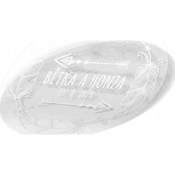 Svatební dekorace Svatební samolepka pírka