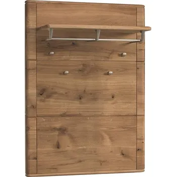 Šatní skříň Dubový panel s věšáky DENVER - DALLAS 40 z masivního dřeva Barevné provedení: Dub - přírodní