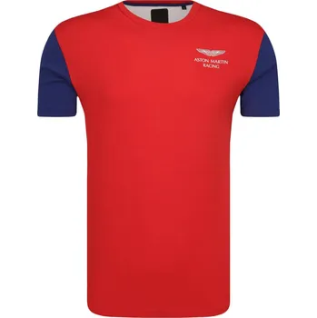 Pánské tričko Hackett London Tričko Aston Martin Racing | Barva:červený | Velikost:M