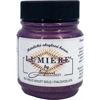 Vodová barva Jacquard Metalické Barvy Lumiere 557 fialovozlatá