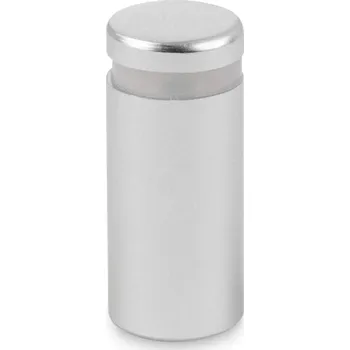 Distanční šroub, stříbrný satén - 13X13 - 4 ks