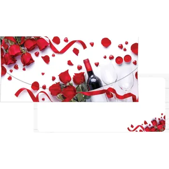 Obálka Blahopřání srdečné 22241 Růže Dárková obálka na peníze 210x100mm, Alvarak