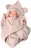 Baby Nellys Dvouvrstvá mušelínová deka s kapucí 100 x 100 cm, béžová