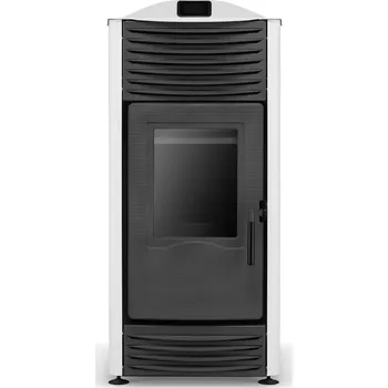 Krbová kamna Peletová kamna s vodním pláštěm TOBY 15kW bílá A++