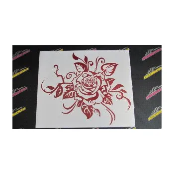 Samolepící dekorace Květina dekor 016 pravá růže (12 - zelená) SAMOLEPKA NA AUTO, NÁLEPKA, FÓLIE, POLEP, TUNING, VLASTNÍ TEXT, TISK, AUTOSAMOLEPKY.cz, POLEPY, OBRÁZEK, LOGO, 3D STICKERS