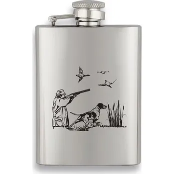 Placatka Placatka Albainox Barbaric 8 Oz. s motivem myslivce