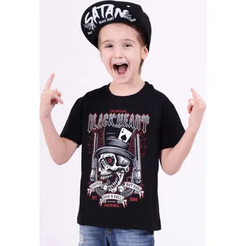 Chlapecké tričko Dětské Triko BLACK HEART PISTOLERO Barva: Černá, Velikost: 3-4-R