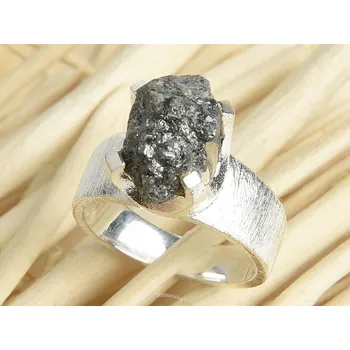 Prsten Diamant surový prsten Ag 925/1000 7,9g vel.54