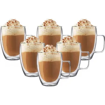 Sklenice eCa Sklenice Cafe Latte 350 ml 6 ks