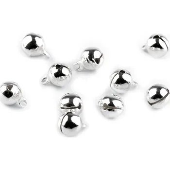 Vánoční dekorace Rolničky oděvní, vhodné na praní Ø6 mm - 20ks