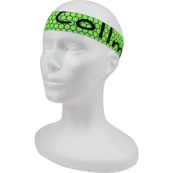 Čelenka COLLM Dětská sportovní úzká čelenka RUN PRO zelená