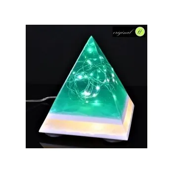 Lampička Pyramidová lampa Forest s křišťálem - USB