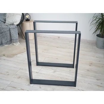 Stolová podnož Treesome Úzká Železná Industrial Podnož Stolová Noha 2ks Antracit Rozměr: Š 40 x V 43 cm