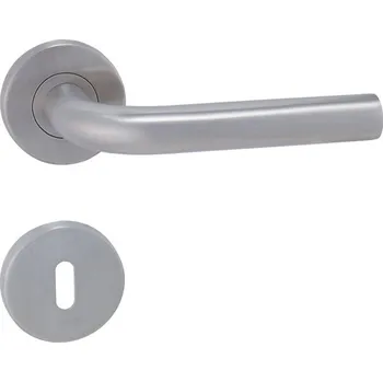 Dveřní kování MP KOVÁNÍ MP - MONA - R Provedení: koule / klika levá s otvorem PZ (otvor pro vložku), Povrch: BN - broušená nerez