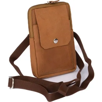 Obal na doklad Dariya bags Kožené pouzdro na krk na doklady hnědá