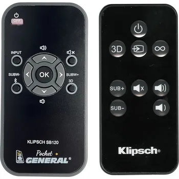 Dálkový ovladač KLIPSCH SB-120 - dálkový ovladač duplikát