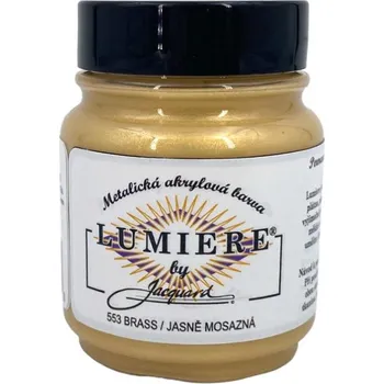 Vodová barva Jacquard Metalické Barvy Lumiere 553 jasně mosazná
