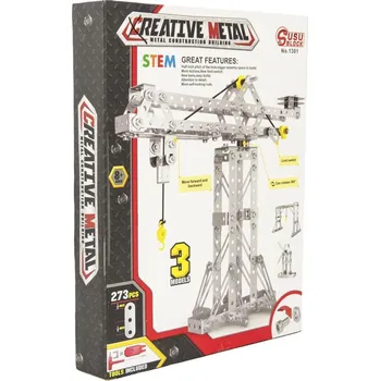 ostatní stavebnice Teddies Creative Metal jeřáb 273 dílků