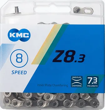 Řetěz na kolo KMC Z8.3 8s šedý